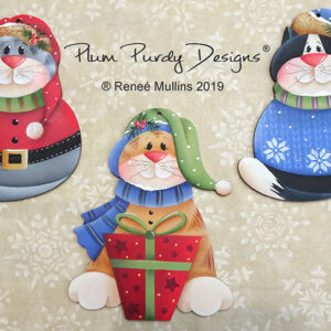Sagome: CHRISTMAS KITTY ORNAMENTS