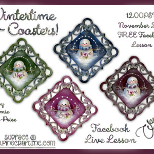 THE WINTERTIME COASTERS #UNITI PER L'ARTE: Sagoma 15 cm