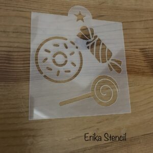 STENCIL LECCA LECCA, CIAMBELLA E CARAMELLA #55