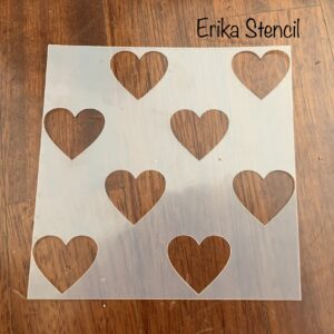 STENCIL CUORI GRANDI #12