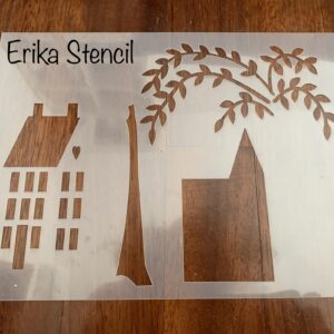 STENCIL ALBERO E CASA PRIM #17