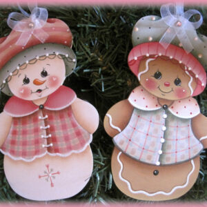 E-PATTERN: SNOWGIRL AND GINGER ORNAMENTS