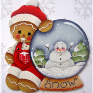 EPATTERN: BABY GINGERBREAD WITH SNOW GLOBE: Tradotto in italiano
