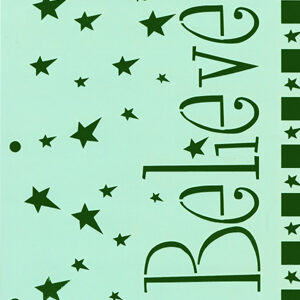 STENCIL: BELIEVE PRIMITIVE STAR STENCIL