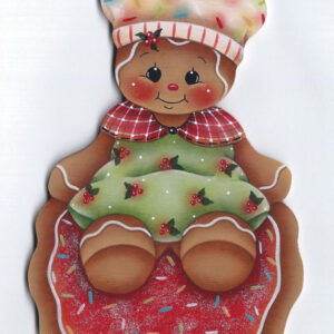 E-PATTERN: CHRISTMAS COOKIE BAKER GINGERBREAD: Tradotto in italiano