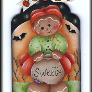 E-PATTERN: GINGERBREAD HALLOWEEN TAG