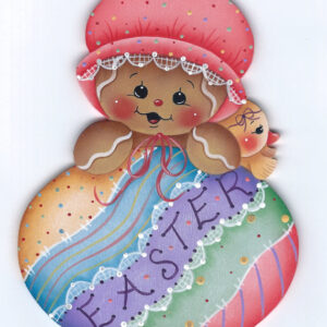 E-PATTERN: EASTER GINGER BABY GINGERBREAD: Sagoma in legno