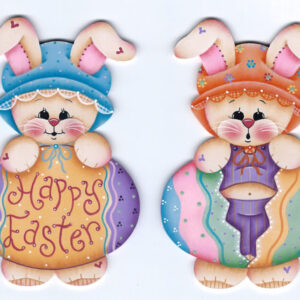 E-PATTERN: BUNNIES BELLE AND BUTTERCUP EASTER:Tradotto in italiano