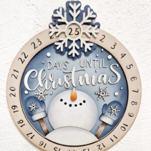 Sagoma: CALENDARIO DELL’AVVENTO CON SNOWMAN
