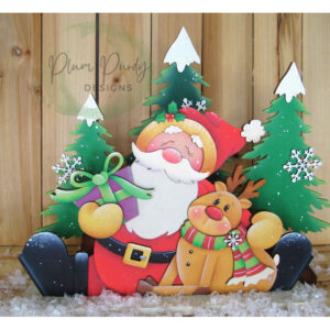 Sagoma: CHRISTMAS CHEER SANTA & RUDY