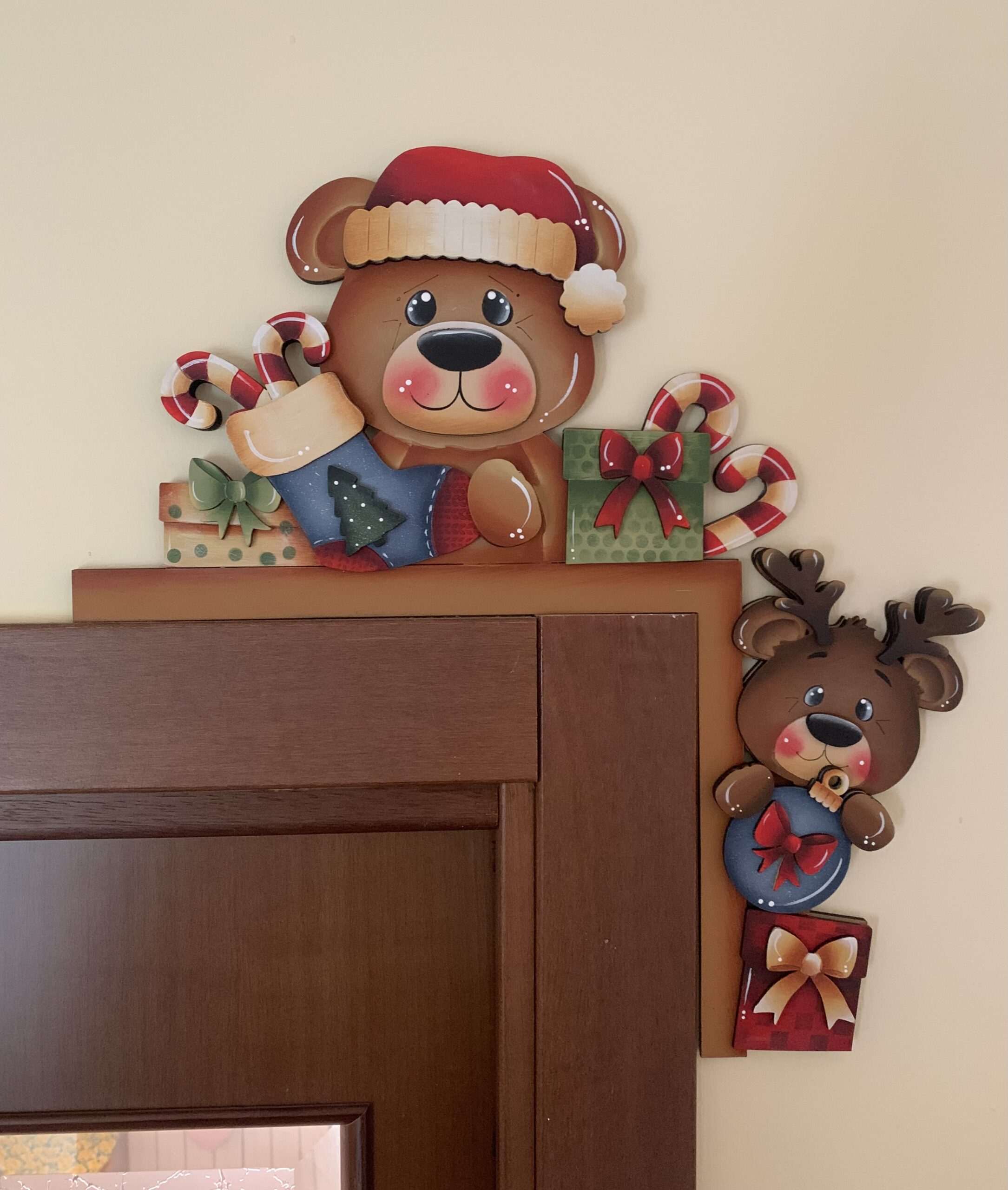 Sagoma: BEAR CHRISTMAS SOPRA PORTA 3 Sagoma: BEAR CHRISTMAS SOPRA PORTA - immagine 3