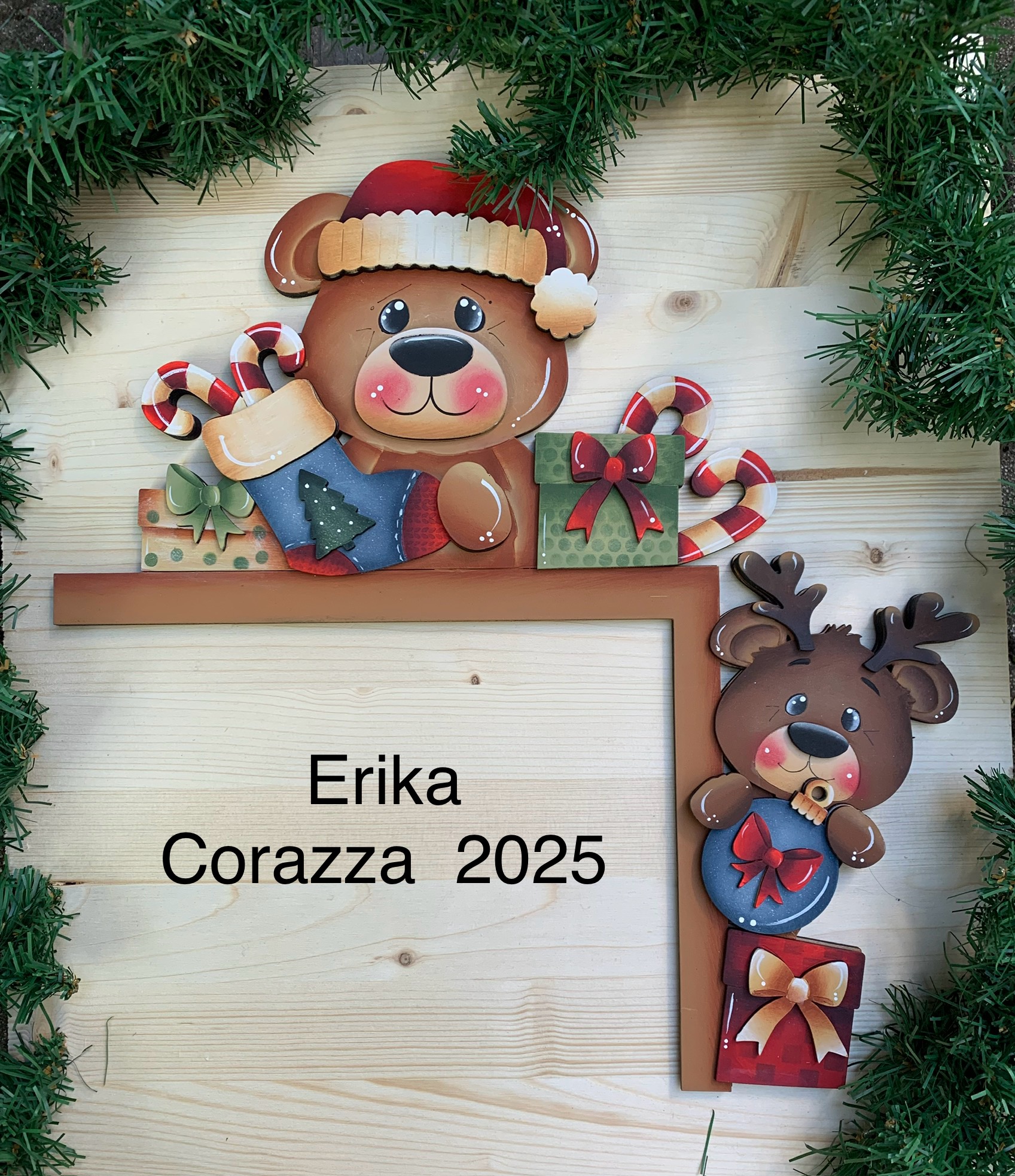 Sagoma: BEAR CHRISTMAS SOPRA PORTA 1 Sagoma: BEAR CHRISTMAS SOPRA PORTA
