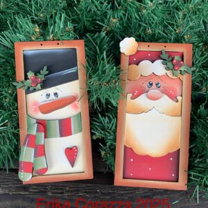 Sagoma: BLOCK SANTA AND SNOWMAN