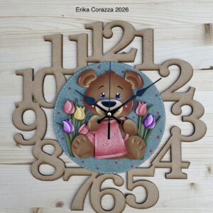 Sagoma: OROLOGIO CON ORSO SPRING