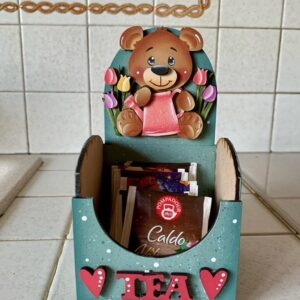 Sagoma: PORTA BUSTINE DA TE CON ORSO SPRING