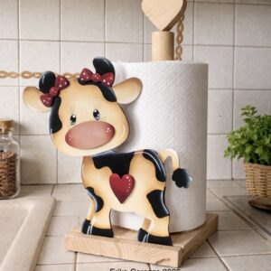 Sagoma: MUCCA CON CUORE PORTA SCOTTEX