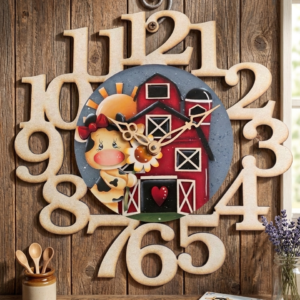 Sagoma: FATTORIA E MUCCA OROLOGIO