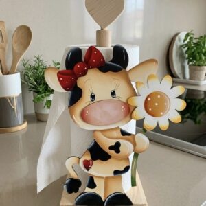 Sagoma: MUCCA CON LA MARGHERITA PORTA SCOTTEX