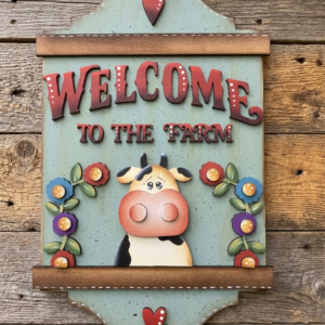 Sagoma: WELCOME TO THE FARM COW