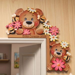 Sagoma: BEARY BEE DAISY SOPRA PORTA