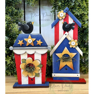 Sagome: PATRIOTIC BIRDHOUSES