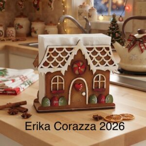 Sagoma: GINGERBREAD HOUSE  PORTA TOVAGLIOLI