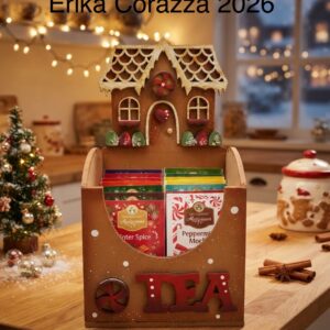Sagoma: GINGERBREAD HOUSE  PORTA BUSTINE DEL TEA