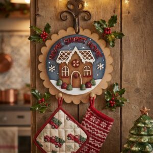Sagoma: GINGERBREAD HOUSE PORTA PRESINE