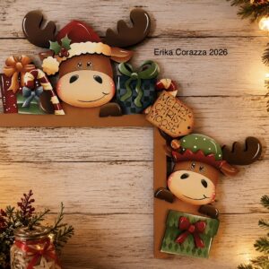 Sagoma: MOOSE CHRISTMAS SOPRA PORTA
