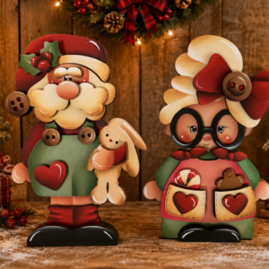 Sagoma: SANTA CLAUS AND MRS CLAUS
