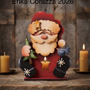 Sagoma: SANTA CLAUS PORTA CANDELA