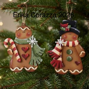 Sagoma: MR MRS GINGERBREAD ORNAMENTS